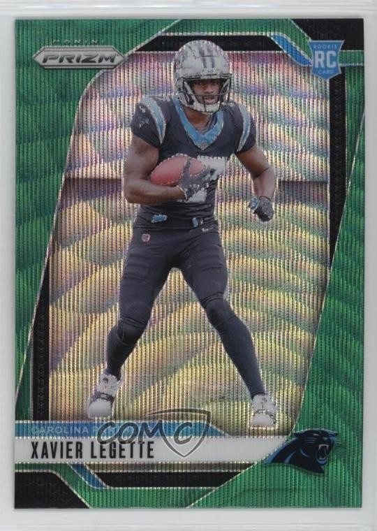 2024 Panini Prizm Rookies Green Wave Prizm Xavier Legette #398 0wl9