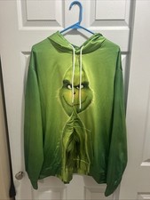 Dr. Seuss Grinch Hoodie with Long Sleeves, Size L
