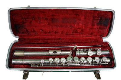 Vintage Bundy Selmer Flute Elkhart Indiana USA W/Case