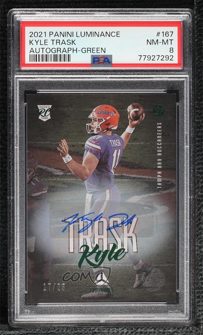 Kyle Trask Panini Luminance Autographs #167 Green