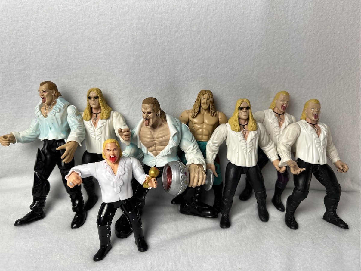 WWF WWE 1999 Jakks Pacific Titan Tron Live Figure Lot Brood