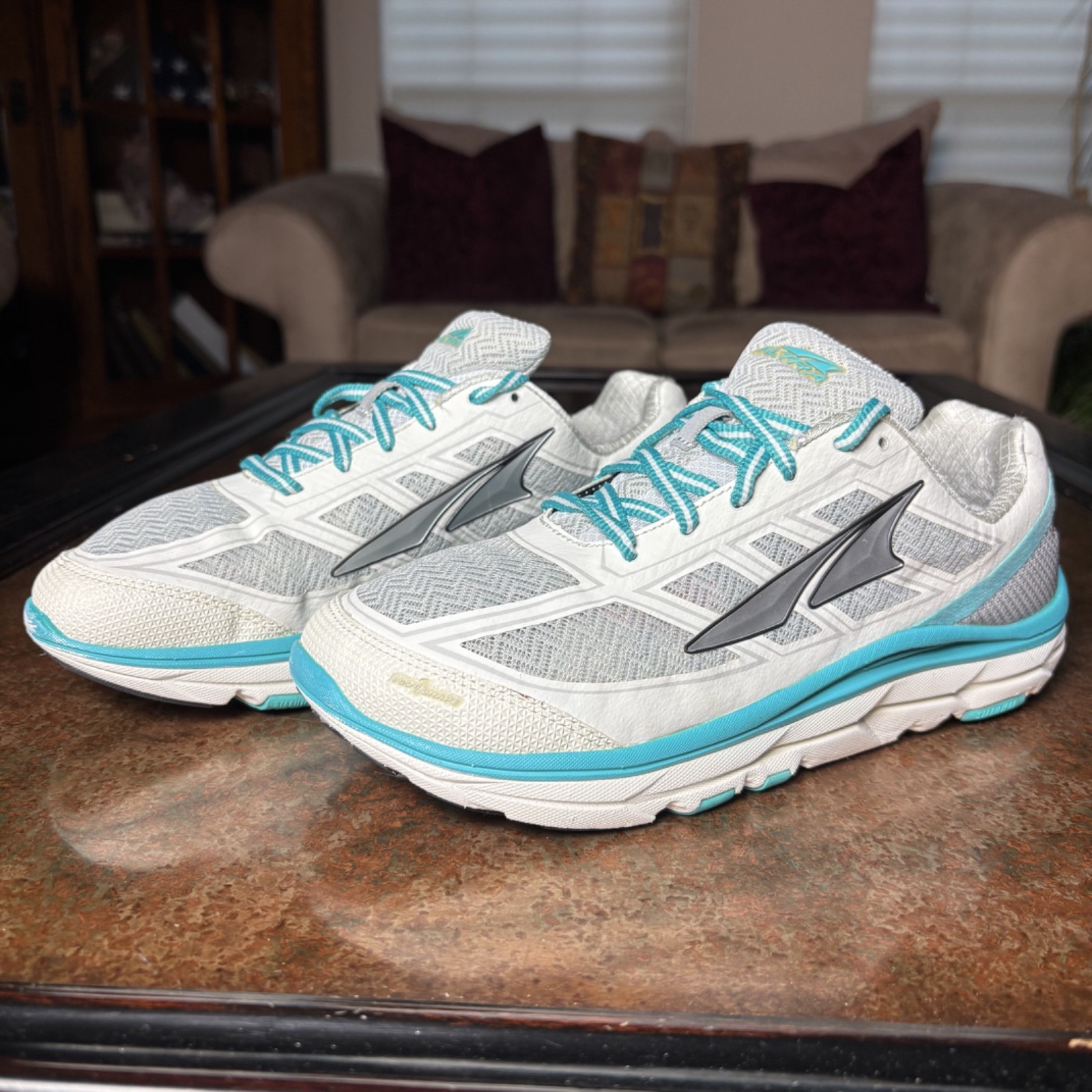 Zapatos deportivos Altra Provision 3.5 para mujer 8.5 blanco verde azulado para correr en carretera