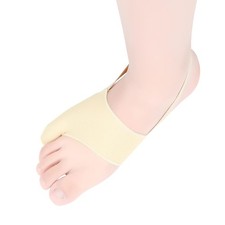 Tailors Bunion Corrector 1Pair Bunionette Sleeves Built-in Gel Pads S, Beige