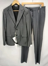 Marzotto for Manuel Ritz Suit 2 Piece Dark Gray Wool Pants And Blazer Men's 36 S