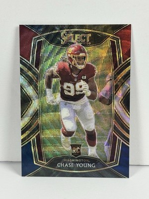 2020 Panini Select - Club Level Chase Young #264 Tri-Color Prizm /99 (RC)