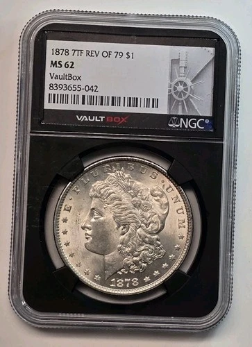 1878 7TF Reverse of 79 Morgan Vaultbox NGC MS62
