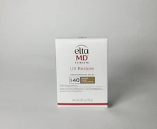 Elta MD UV Restore Broad-Spectrum SPF 40 Tinted Face Sunscreen 0.5 oz EXP 07/26