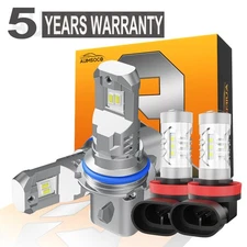 For Suzuki Equator 2009-2012 Full Front LED Headlight Fog Light Bulbs Pure White