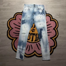 Prps Windsor Tapered Skinny Stretch Acid Wash Denim Jeans Size 32