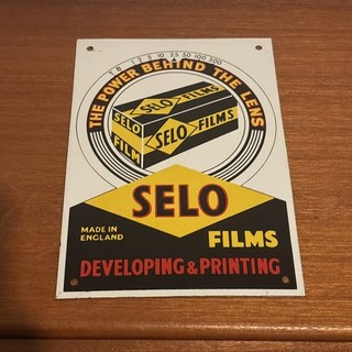 Enamel Sign Selo Film Original Rare Stunning Enamel Sign