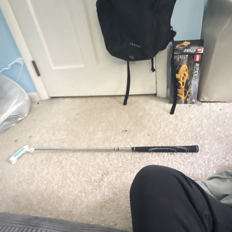 Prostaff Left-Handed White Mallet Putter Steel Shaft Stiff Flex 2° Loft