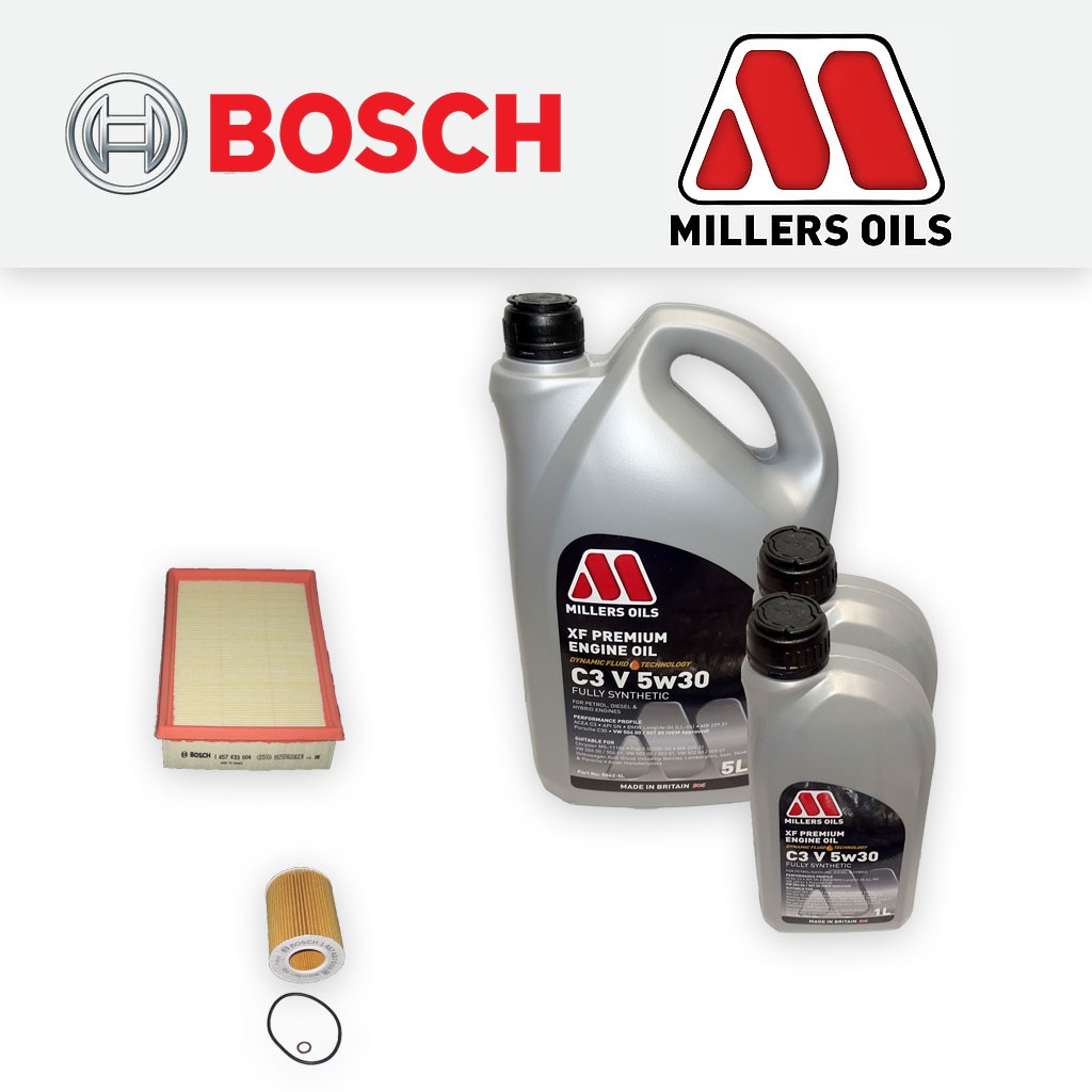SERVICE KIT for BMW Z3 3.0 OIL AIR FILTERS +5w30 XF OIL (2000-2002)