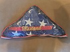 Amerikanische Flagge Memorial Andenken Vitrine mit "Ehemann" Stickerei