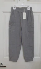 NWT Rylee + Cru Gray Cargo Jogger Pants sz 6/7
