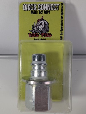 Dixon 1/2'' NPTF x 1/2'' Water-Blast Hydraulic Quick Disconnect Coupler Male Plug