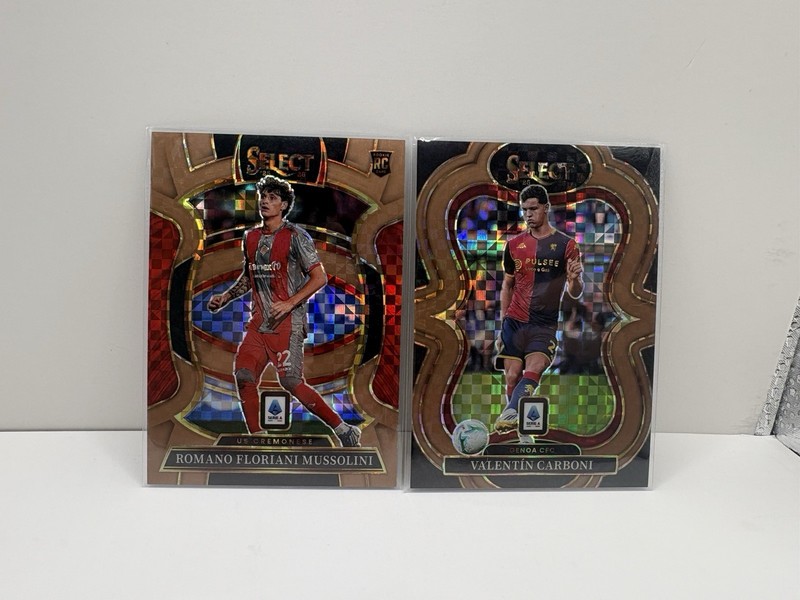 25/26 Panini Select Serie A Checkerboard Prizm /99 - Lot Of 2