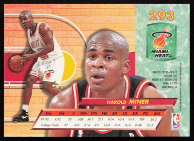 Harold Miner w/Michael Jordan 1992-93 Ultra #293 - Miami Heat | eBay
