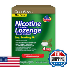 GoodSense Nicotine Polacrilex Lozenges 4mg Mint Stop Smoking Aid 144 Count