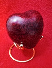 Small Heart Urns Set of Four for Human Ashes