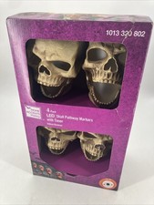 Home Accents Holiday 4 Pack LED Light Up Skul...