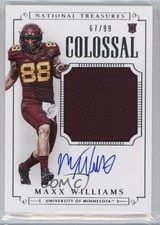 2015 National Treasures College Colossal Signatures 67/99 Maxx Williams Auto 3j2