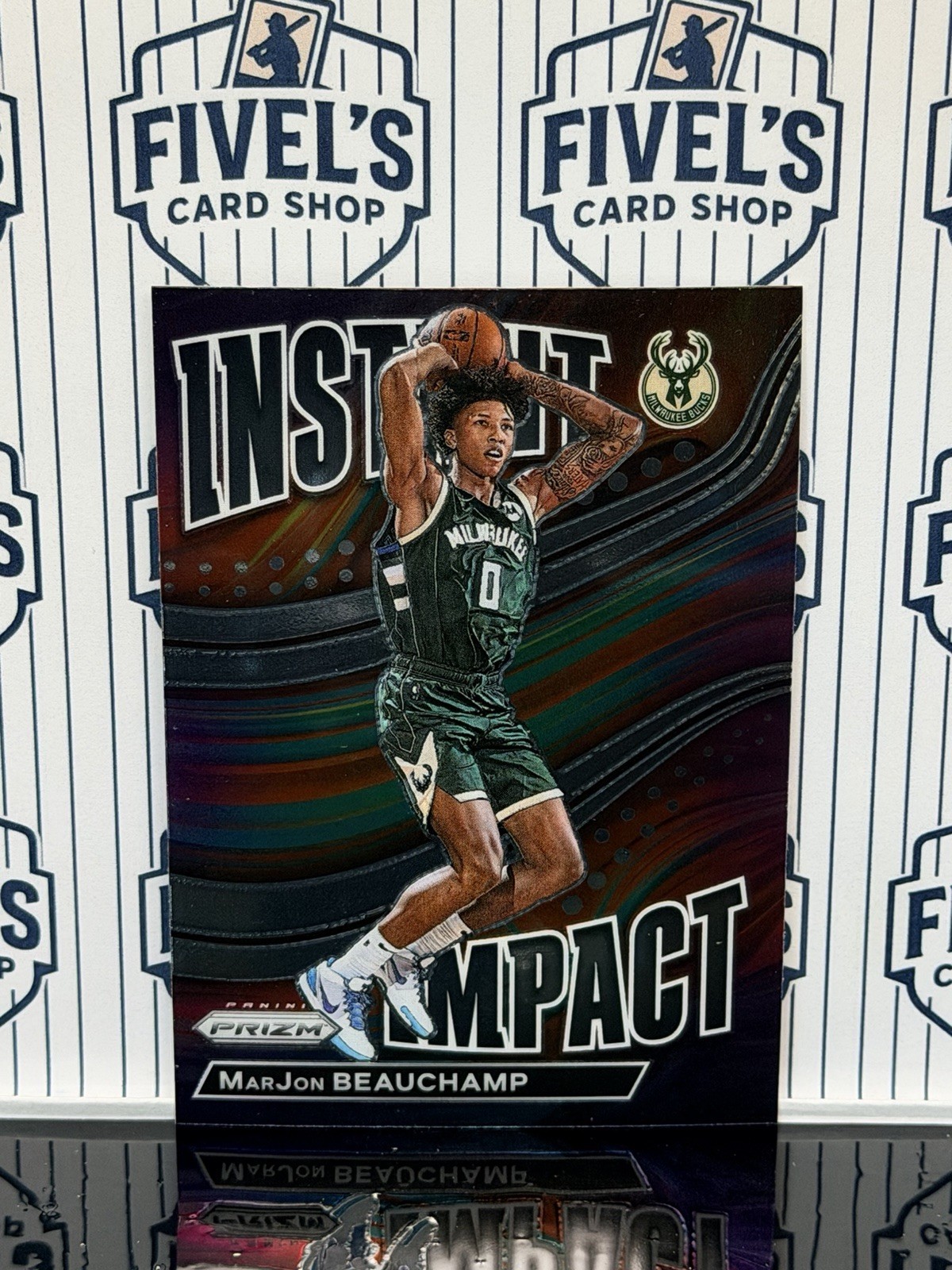 2022-23 Panini Prizm #23 MarJon Beauchamp Instant Impact Milwaukee Bucks