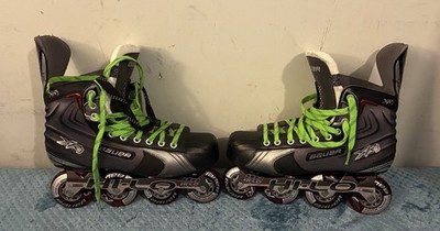 Bauer XR3 Inline Hockey Skates US 12 UK 11 EUR 46 Black Red Nice