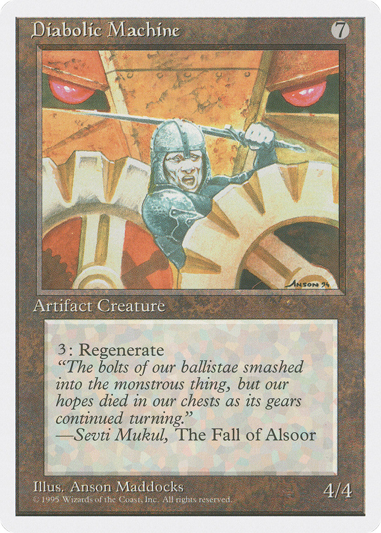 Diabolic Machine (MP) Fourth Edition 4ED Magic MTG