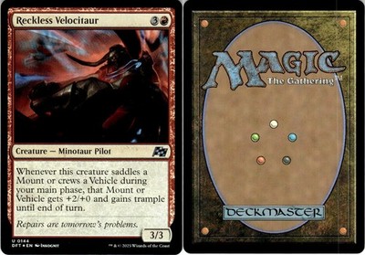 Reckless Velocitaur Aetherdrift FOIL MTG NM
