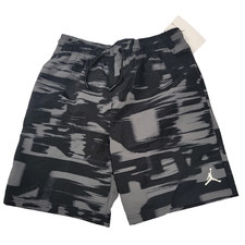 Jordan Shorts Boys Medium Black Gray Athletic Activewear Lightweight New Tag