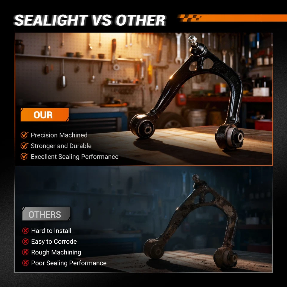 Par de brazos de control de suspensión inferior delanteros para Chevrolet S10/Blazer 1995-2003 Foto 3 de 4