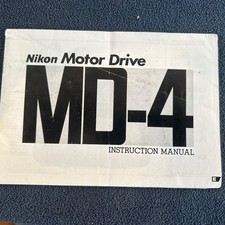 Nikon MD-4 Motor Drive Instruction Manual