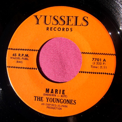 THE YOUNGONES - Marie / Those Precious Love Letters -super clean 45 Yussels 7701