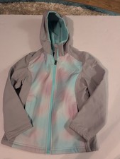 Free Country Girls Hooded Wind and Water Resistant Jacket Size 7/8
