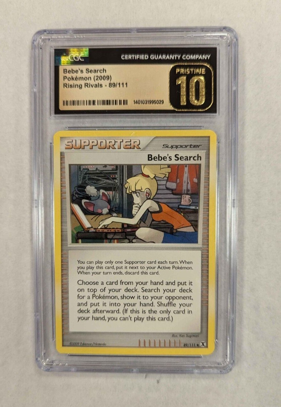 2009 Pokemon Rising Rivals Bebe's Search 89/111 CGC Pristine 10