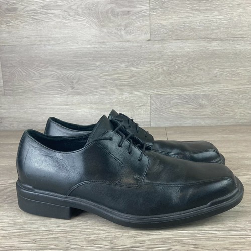 Rockport Mens Black Leather Square Toe 