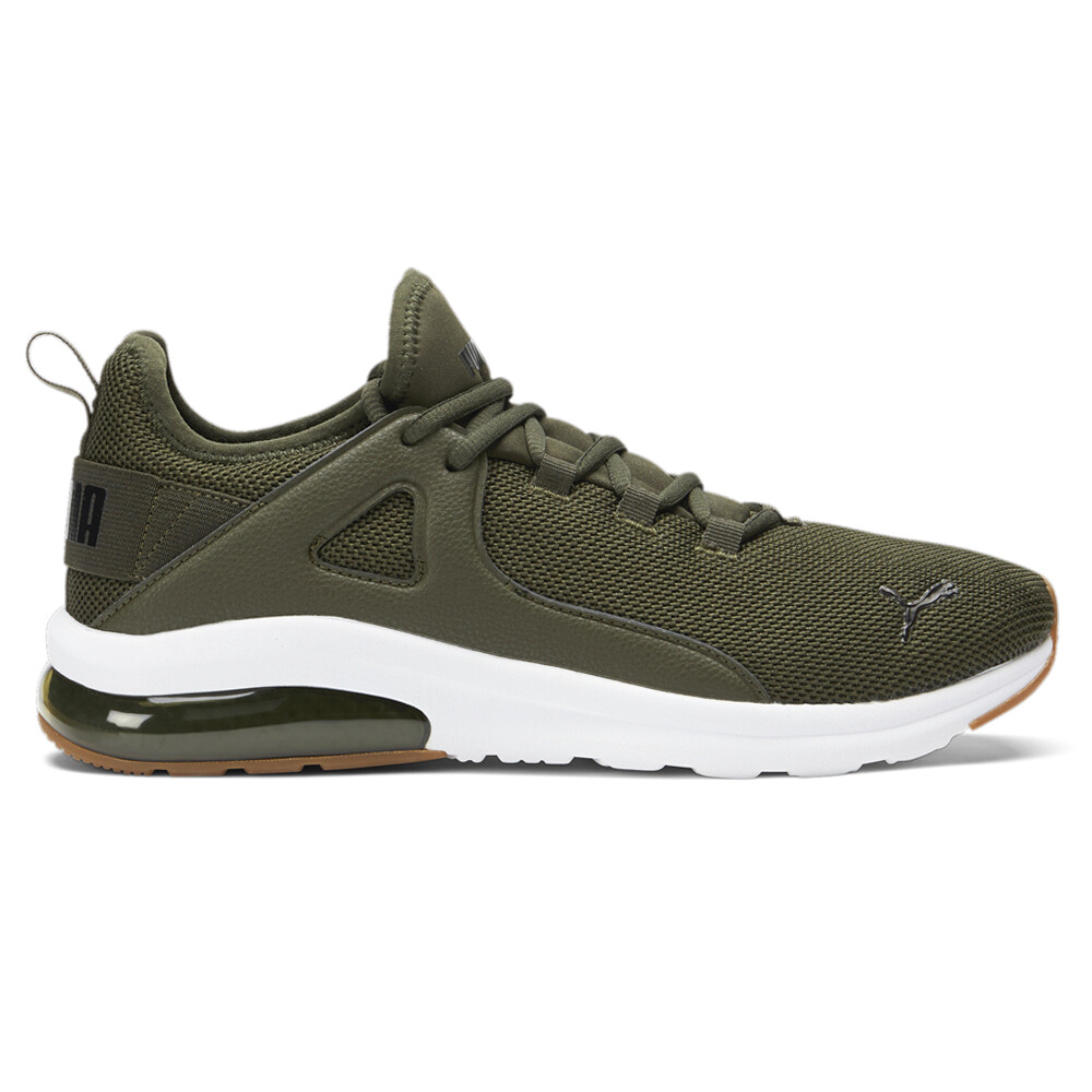Мужские зеленые кроссовки Puma Electron 2.0, вязаные на шнуровке, повседневная обувь 38566904