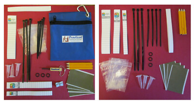 Practical Geocaching  - Deluxe Cache Repair Kit & Refill - 82 pcs - Free Freight