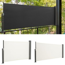 Retractable Side Awning for Balcony Fence Privacy Screen Blind Windscreen Panel