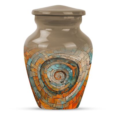 Spiral Design Funeral Urn for Human Ashes - A Loving Lasting Keepsake