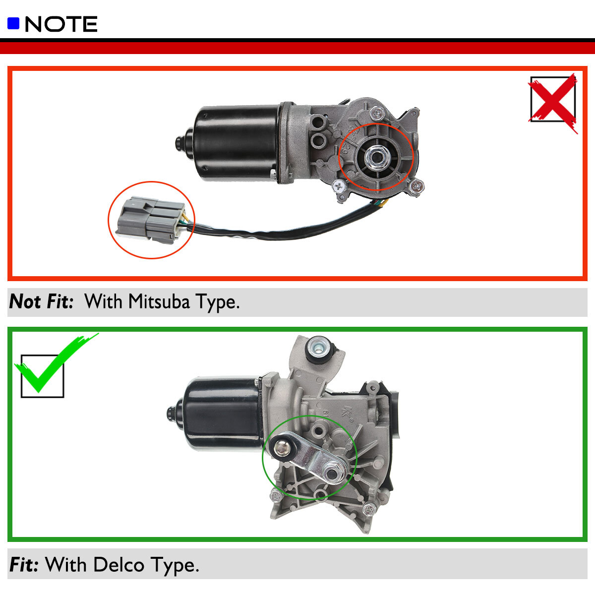 Front wiper motor HONDA CIVIC VI Hatchback (EJ, EK) 1.5 i (EK3) 10290475 | B-Parts