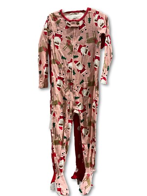 Toddler Girls 2pk African American Santa Footed Pajama - by carter's pink  3T