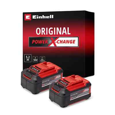 Einhell 2 18V 5,2Ah Akku Doppelpack für alle Power X-Change PXC 2 Akkus Pack