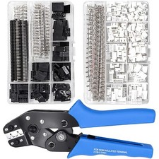 Dupont Crimping Tool Kit Ratcheting Wire Crimper With 2.54mm 600pcs Dupont Conne
