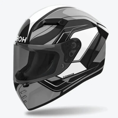 AIROH CONNOR DUNK BLACK GLOSS CASCO INTEGRALE NERO LUCIDO