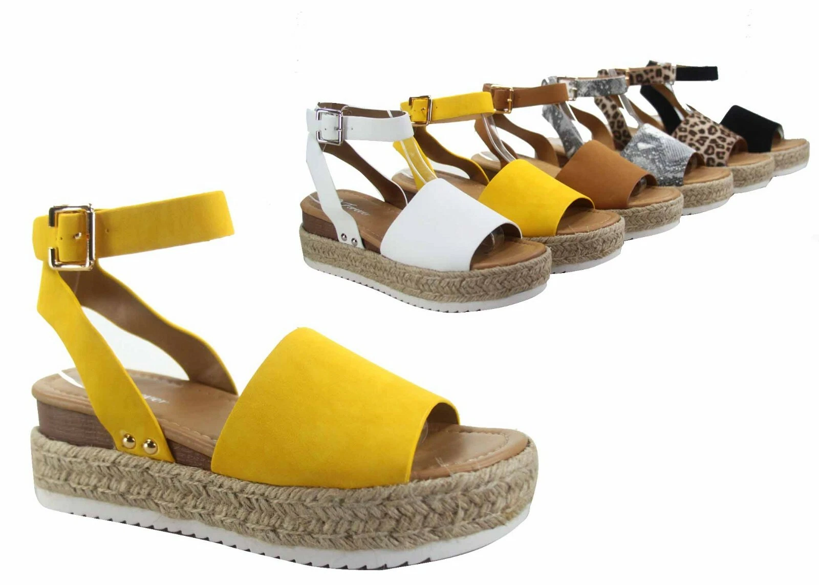 NEW Women's Fashion Casual Open Toe Flat Platform Sandal Shoes Size 5 -10