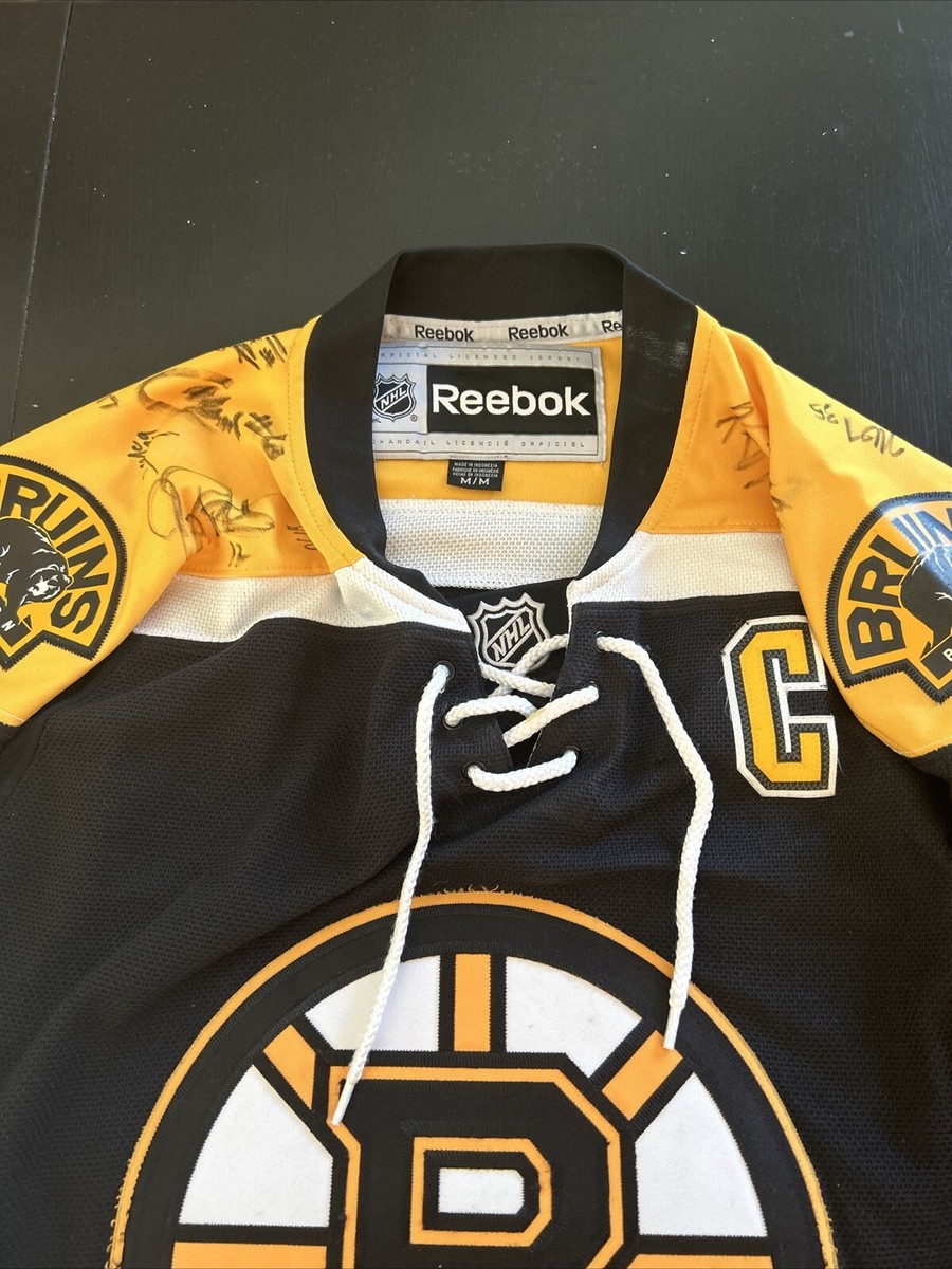 Camiseta de hóquei média ponto 33 assinada REEBOK NHL BOSTON