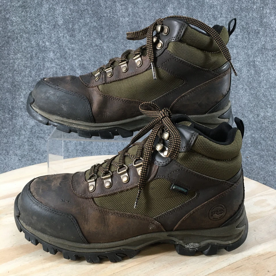 Timberland Botas Para Hombres 8 M Taban Botines Con Cordones FTP-1812 Cuero Verde Foto 2 de 4