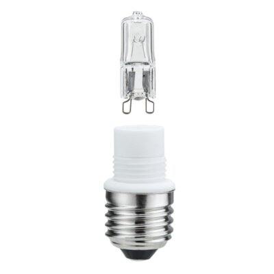 Paulmann 549.26 Halogen 70W klar Fassung 230V warmweiß Adapter E27 - G9 Sockel