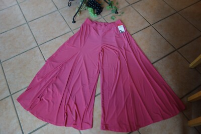 MAGNA Marlene Hose Hosenrock 52 54 NEU pink rosa Stretch weites Bein LAGENLOOK